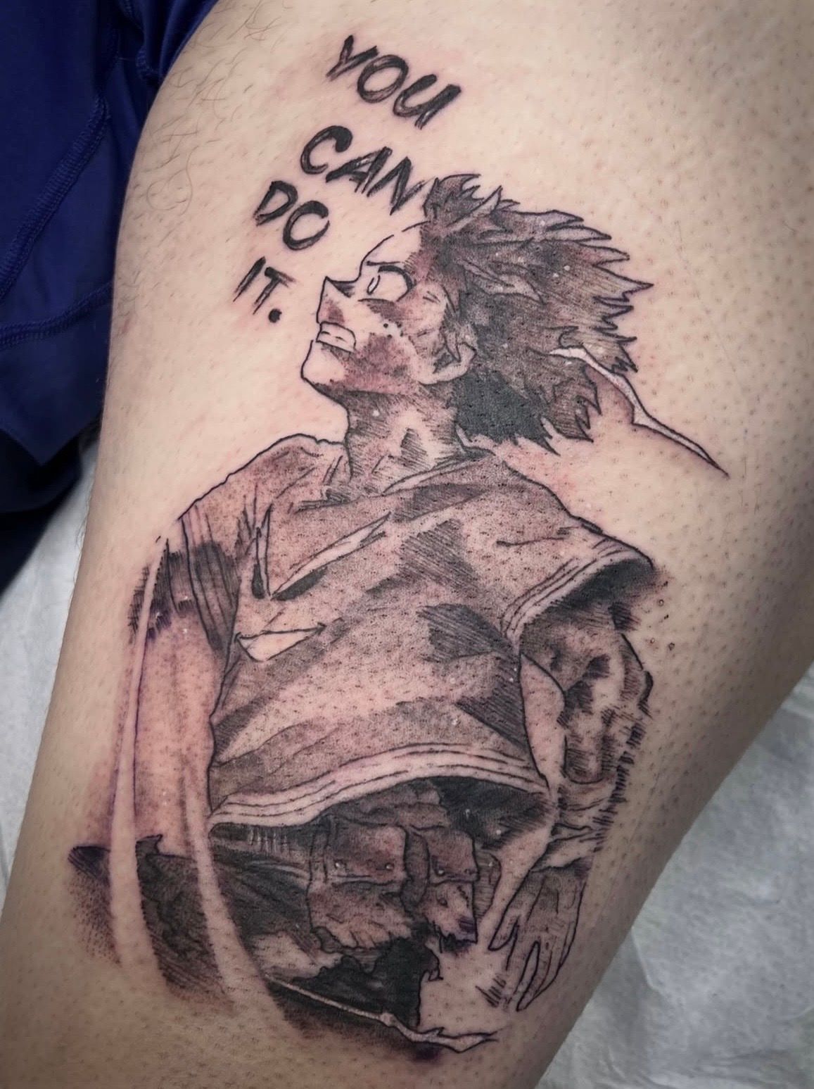 My Hero Academia Tattoo by Vanessa Spezowka at Crimson Empire Tattoo in Edmonton Alberta Canada