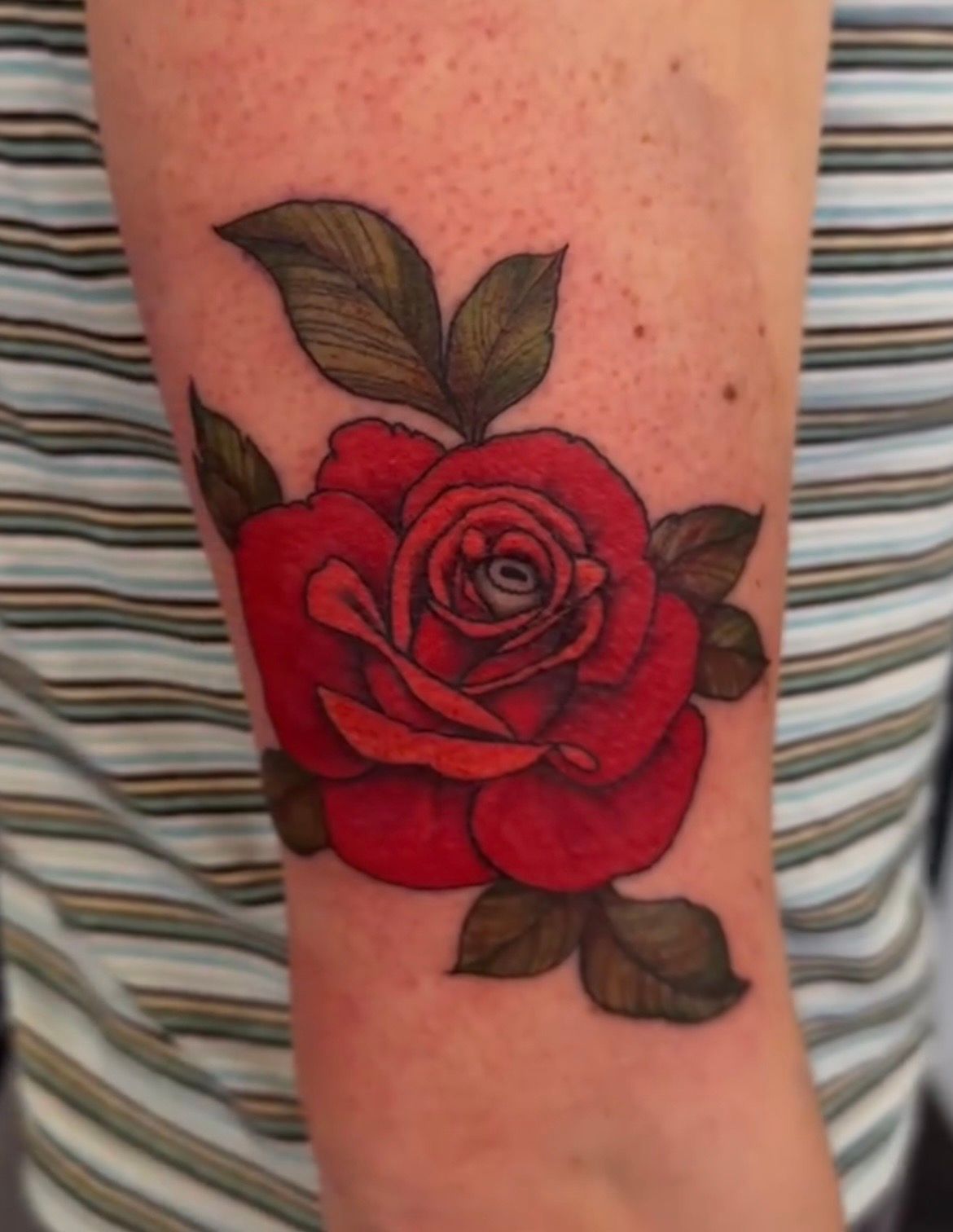 Eye Inside Rose Tattoo by Vinny Nguyen at Crimson Empire Tattoo in Edmonton Alberta Canada