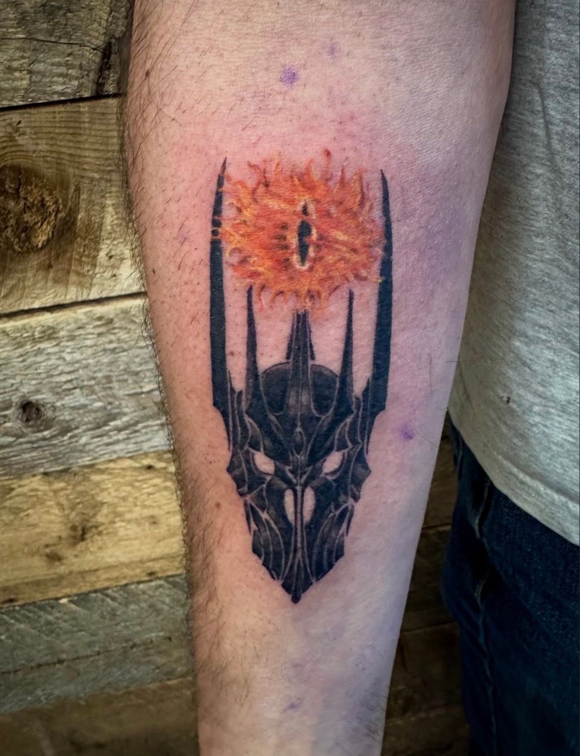 Sauron Tattoo by Vinny Nguyen at Crimson Empire Tattoo in Edmonton Alberta Canada