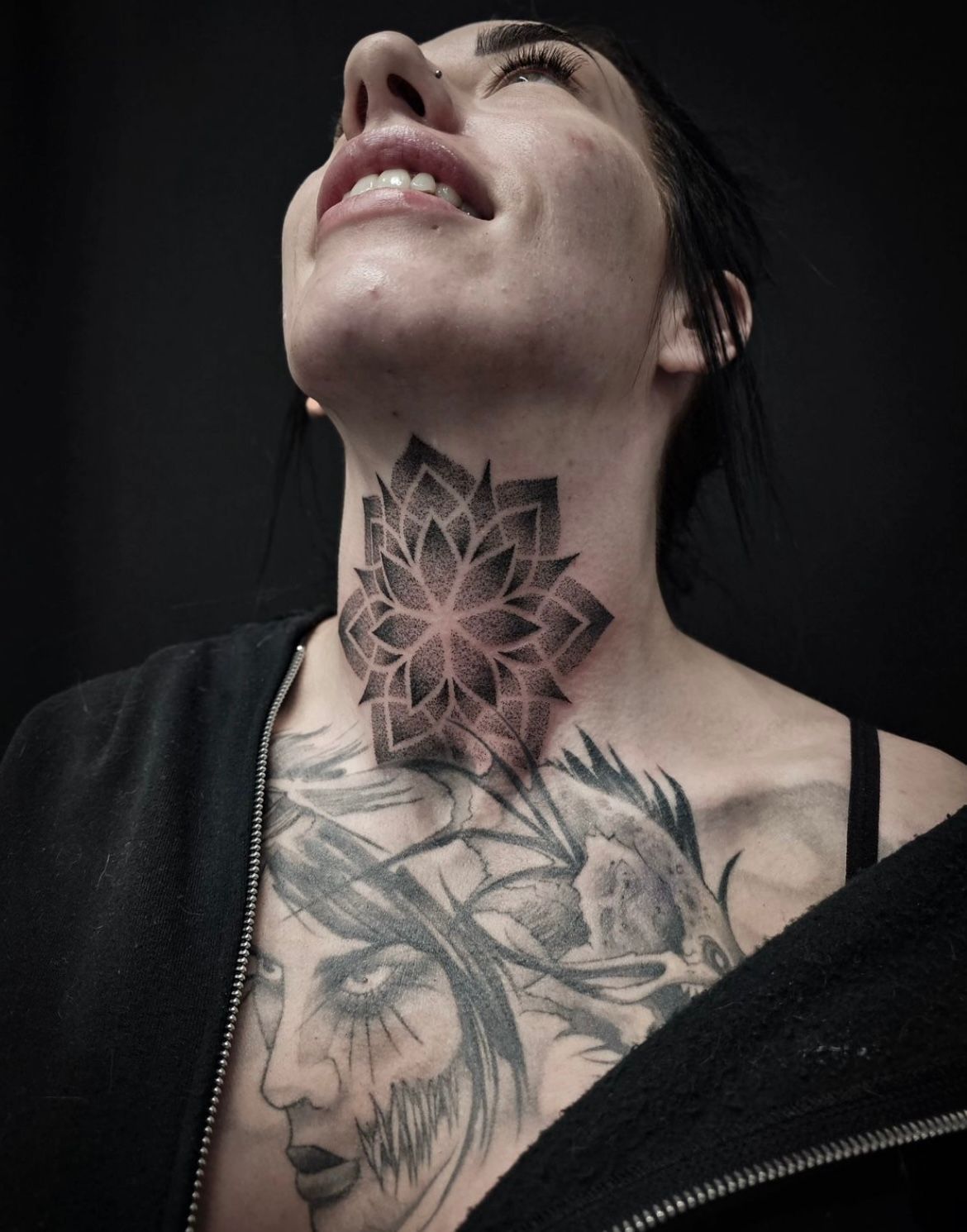 Dotwork Mandala Tattoo by Alex Arnautov at Black Gold Tattoo Co in Edmonton Alberta Canada