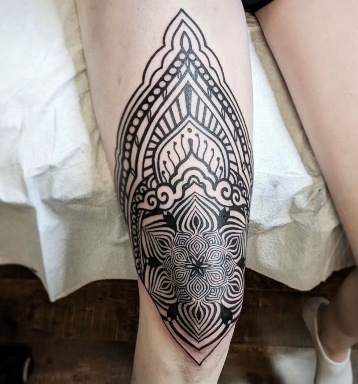 Geometric Tattoo by Amber Strange at Silver Ghost Tattoo in Edmonton Alberta Canada