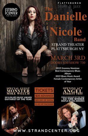 A poster for danielle nicole at the strand