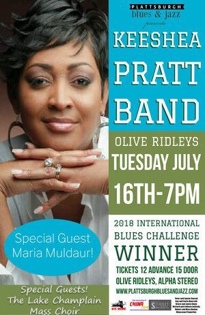 A poster for keesha pratt band with a photo of keeshea on it