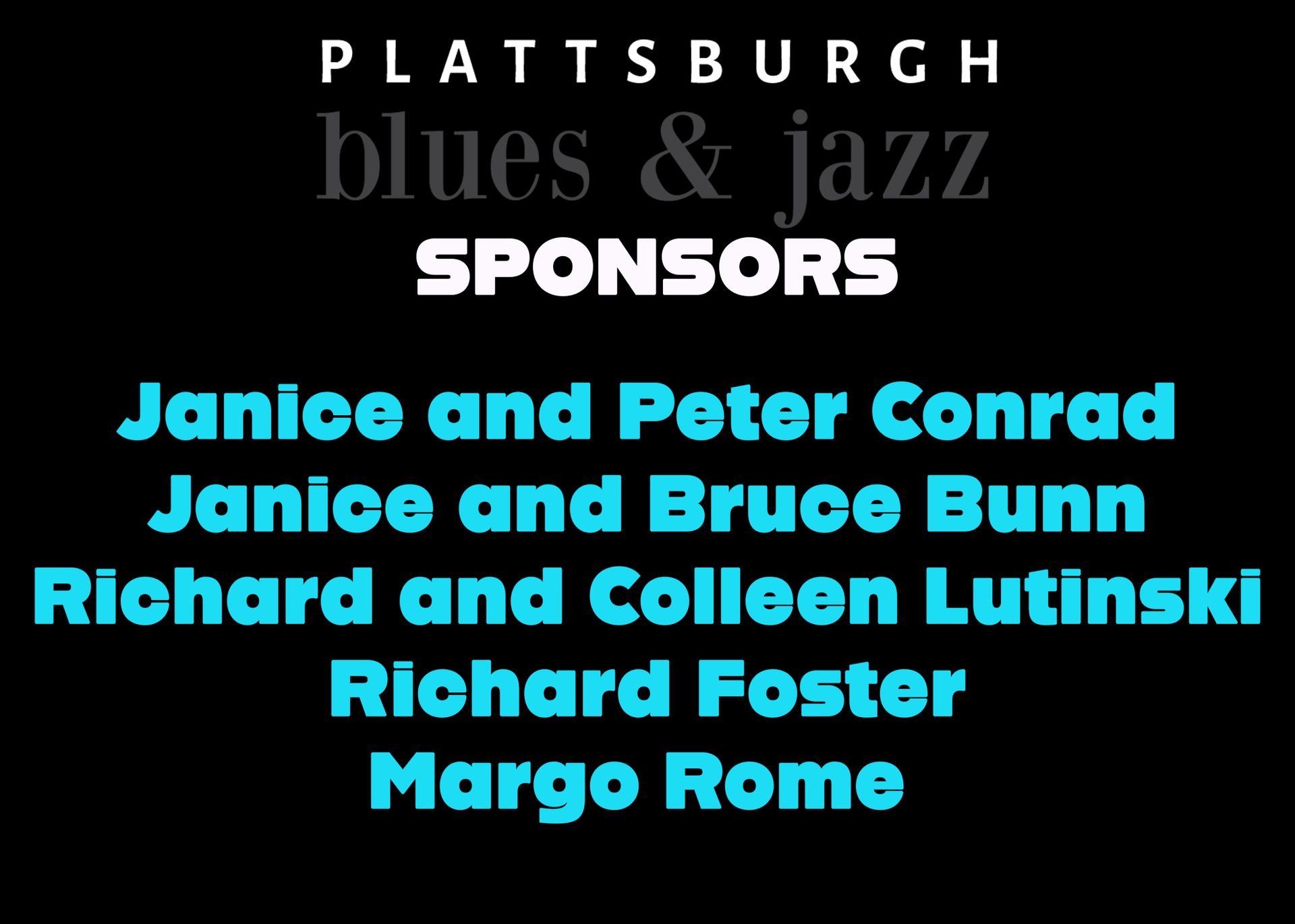 Black background with event title 