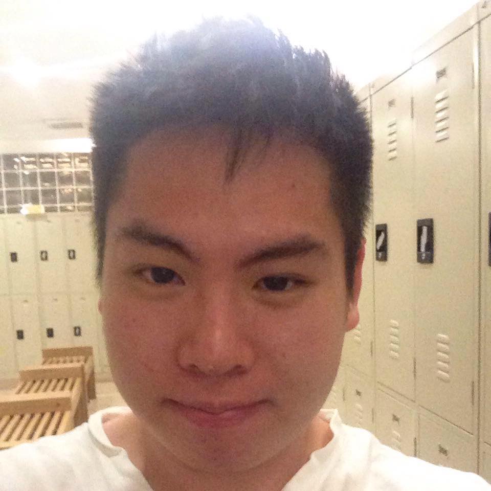 a young Malaysian poses for a selfie in a locker room