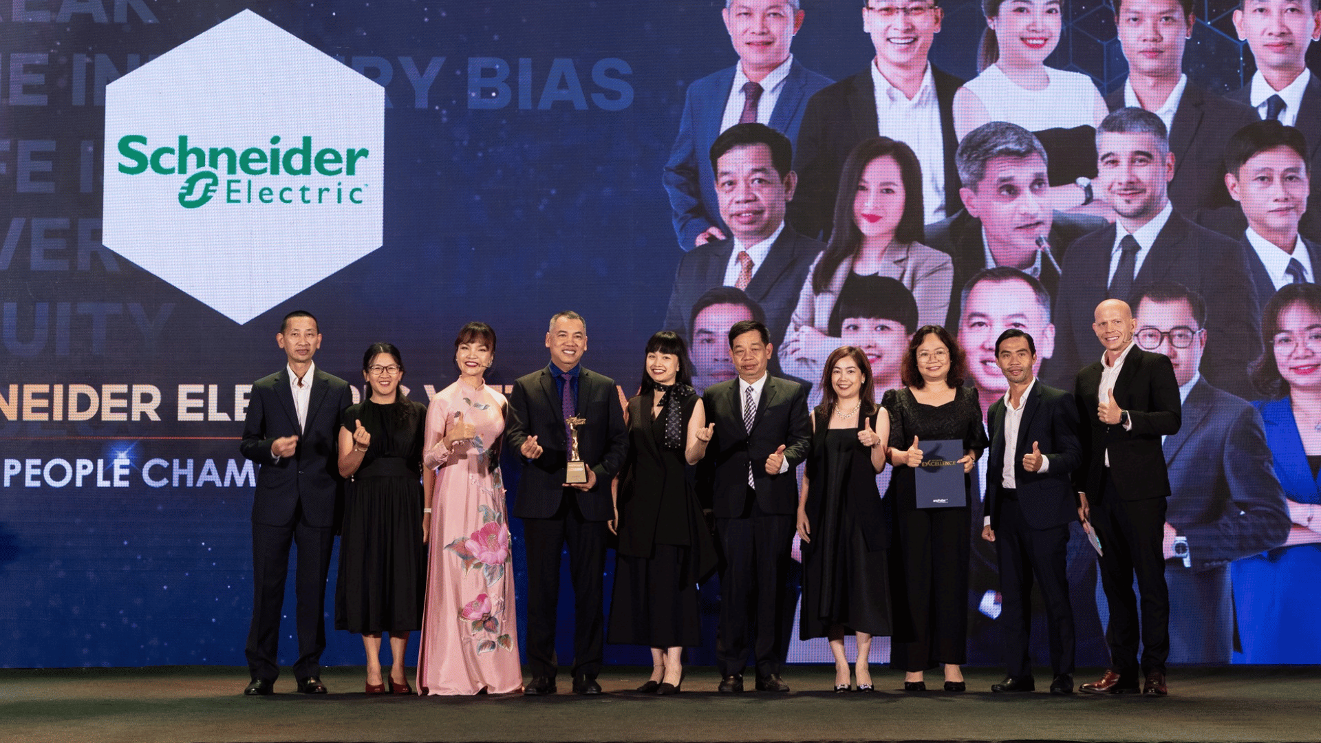 Schneider Electric winning Excellence Award