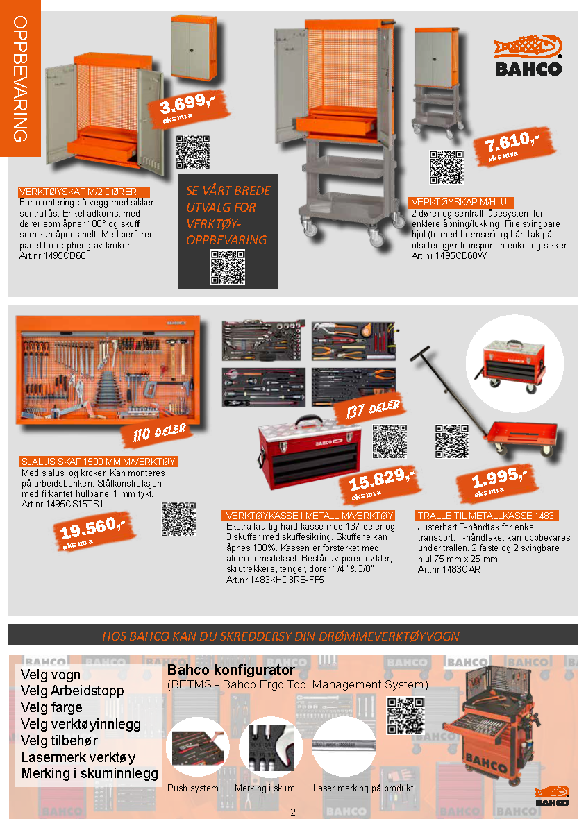 Det er mange forskjellige typer verktøy på denne siden.