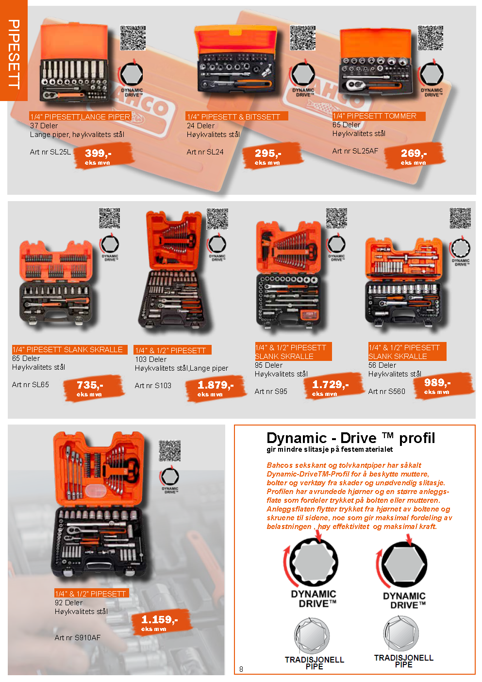 En haug med forskjellige typer verktøy er på et bord