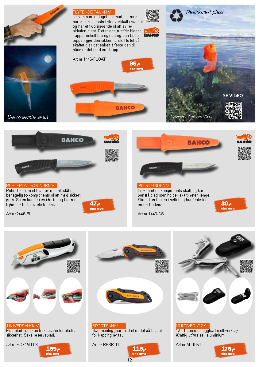 En haug med kniver er på en grå bakgrunn