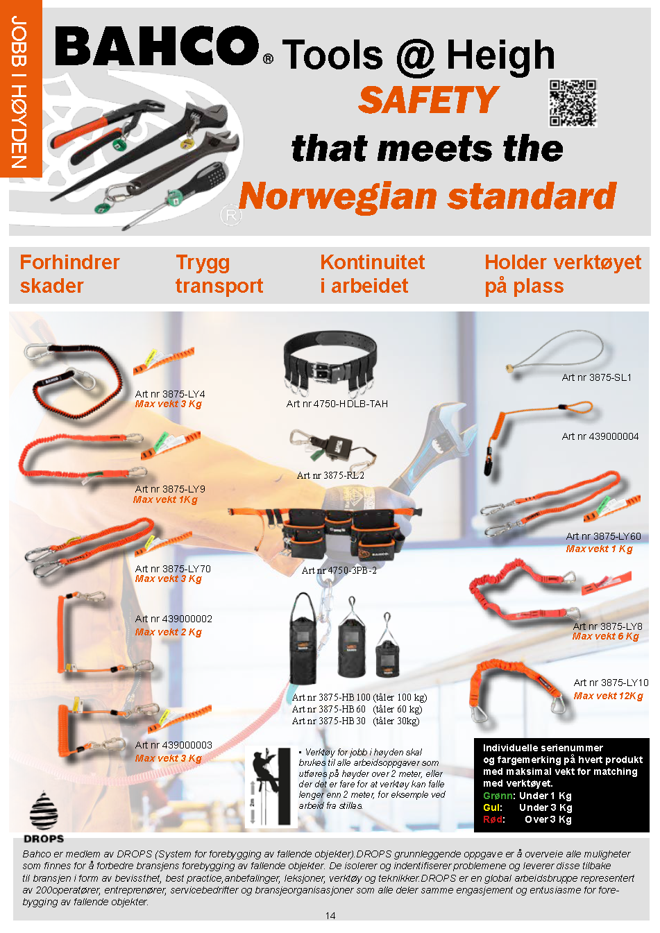 Bahco tools @ høysikkerhet som oppfyller norsk standard
