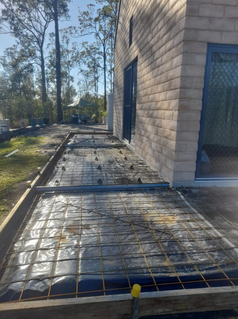 Slab Foundations at the Back of the House — Kempsey Concrete Contractors In Kempsey, NSW