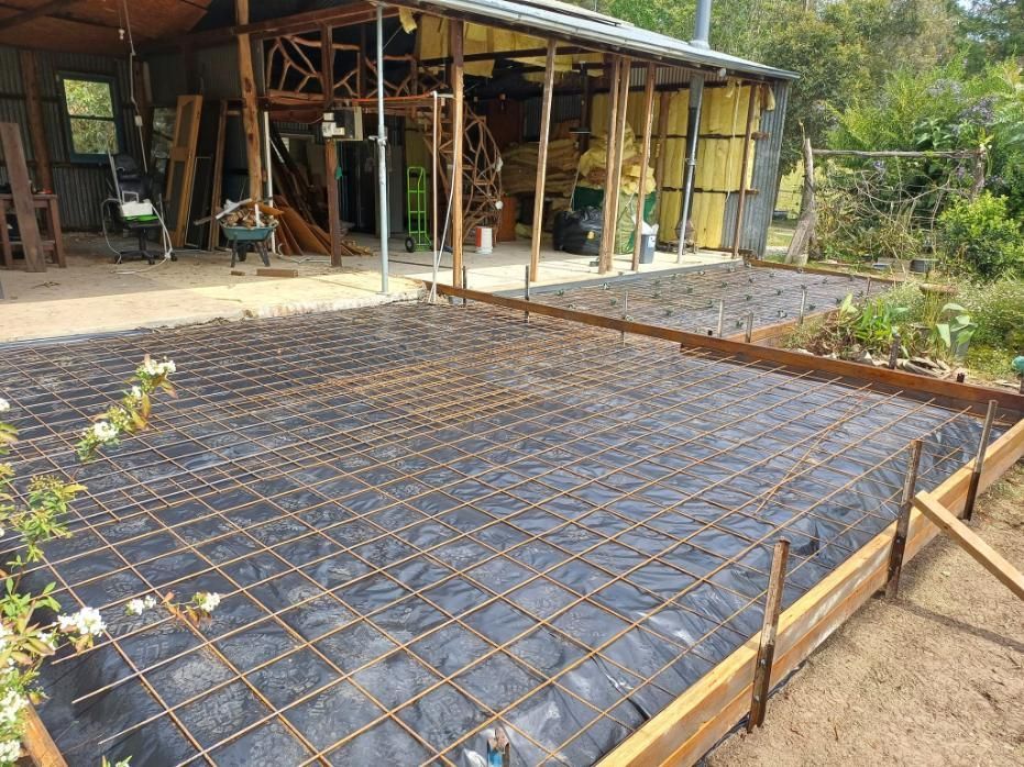 Concrete Foundation Prepared With Rebar Grid — Kempsey Concrete Contractors In Port Macquarie, NSW