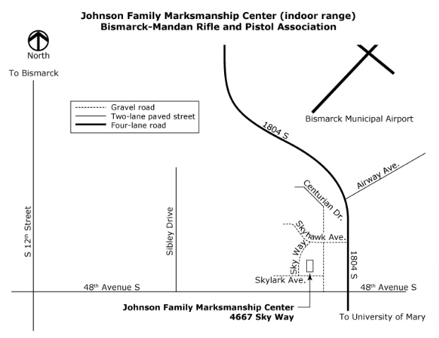 directions to johnson family marksmanship center