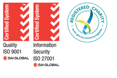 Logos for ISO and ACNC
