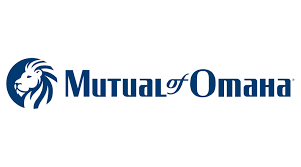 The mutual of omaha logo has a lion on it.