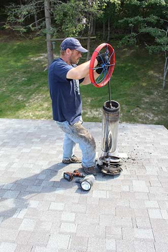 Stainless Steel Chimney Pipe Cleaning 1 —  Chimney System Installations in Hancock, ME