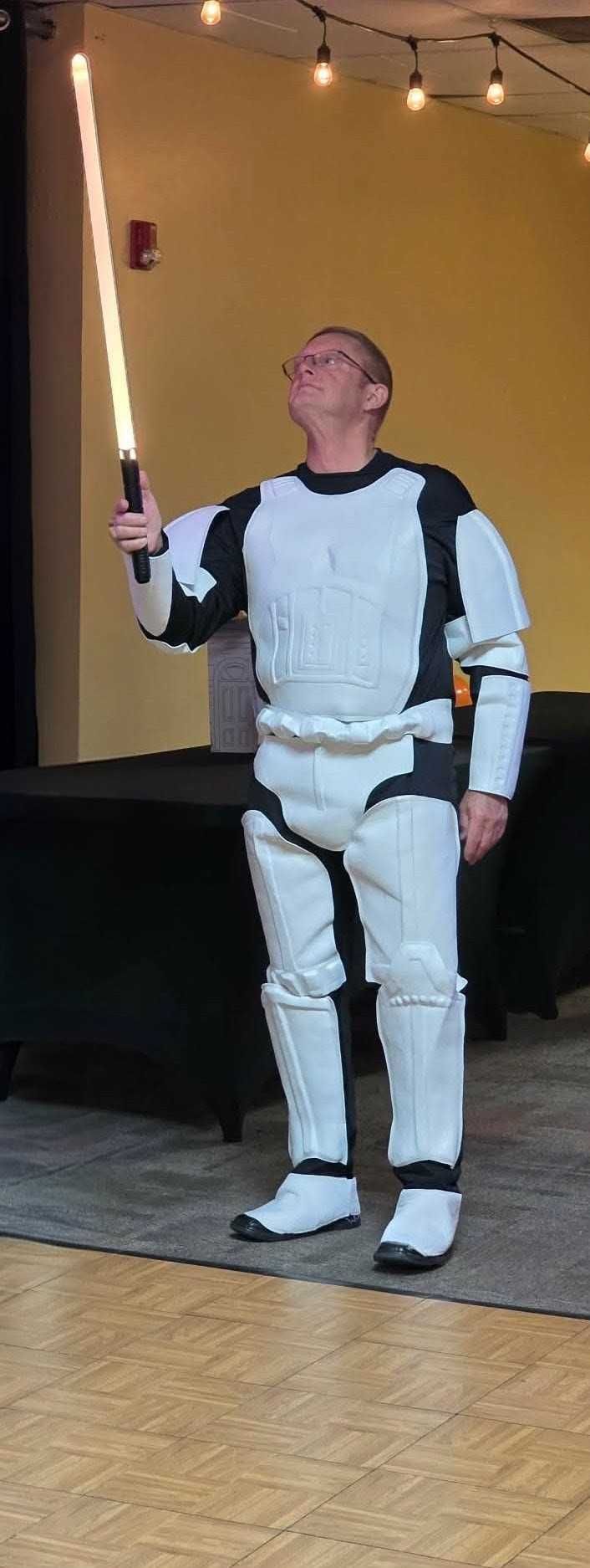 Lightsaber wielding rock star.