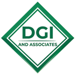 Logo for DGI and Associates: dark green letters "DGI" over the words "AND ASSOCIATES" inside a green diamond border.