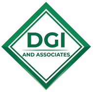 Logo for DGI and Associates: dark green letters "DGI" over the words "AND ASSOCIATES" inside a green diamond border.