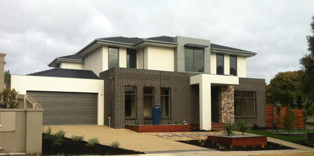 Modern House with Bricks ans Stone Walls — Berwick, VIC — Korden Design