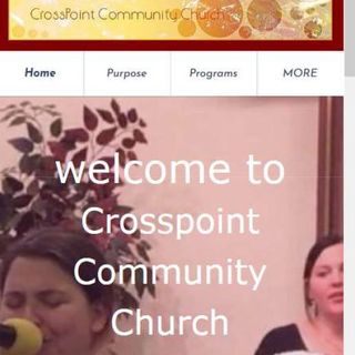 Screenshot of CrossPoint Community Church website