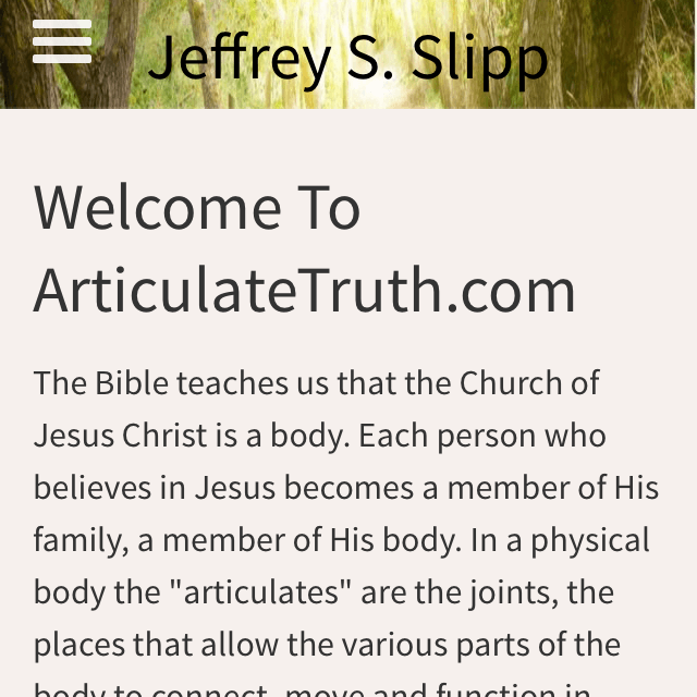 Screenshot of Jeffrey S. Slipp’s website