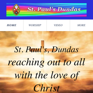 Screenshot of St. Paul’s Dundas website