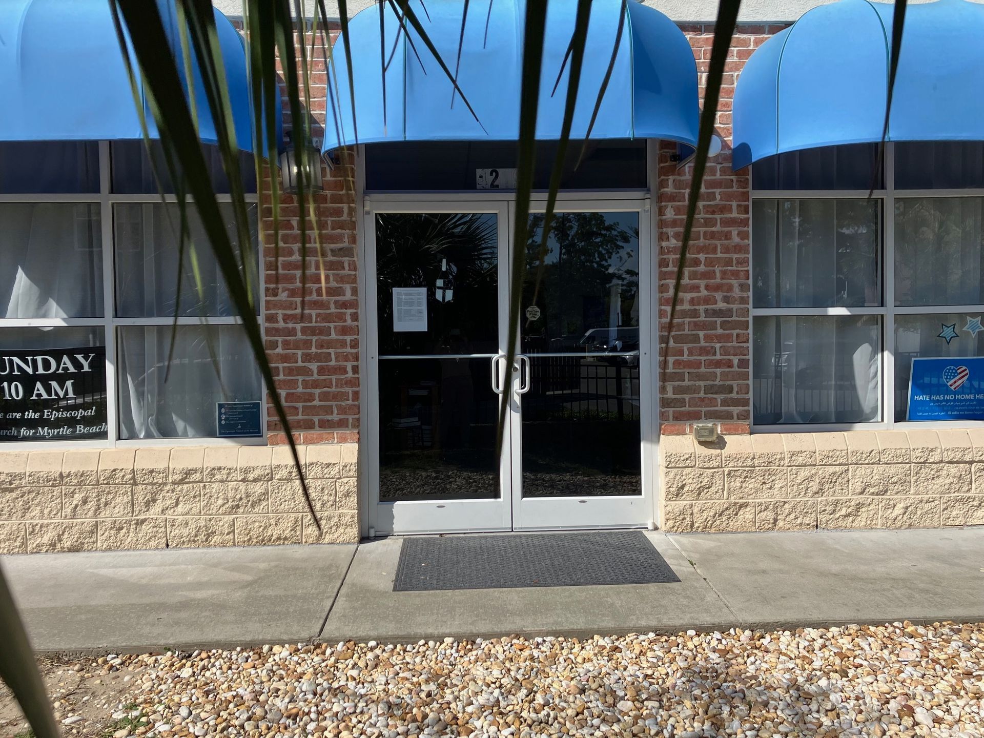 Entrance to the chapel.