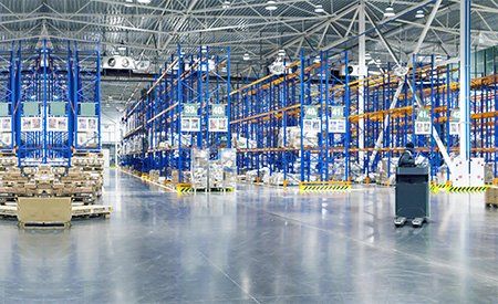 Cleaning a warehouse