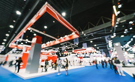 Cleaning exhibition hall