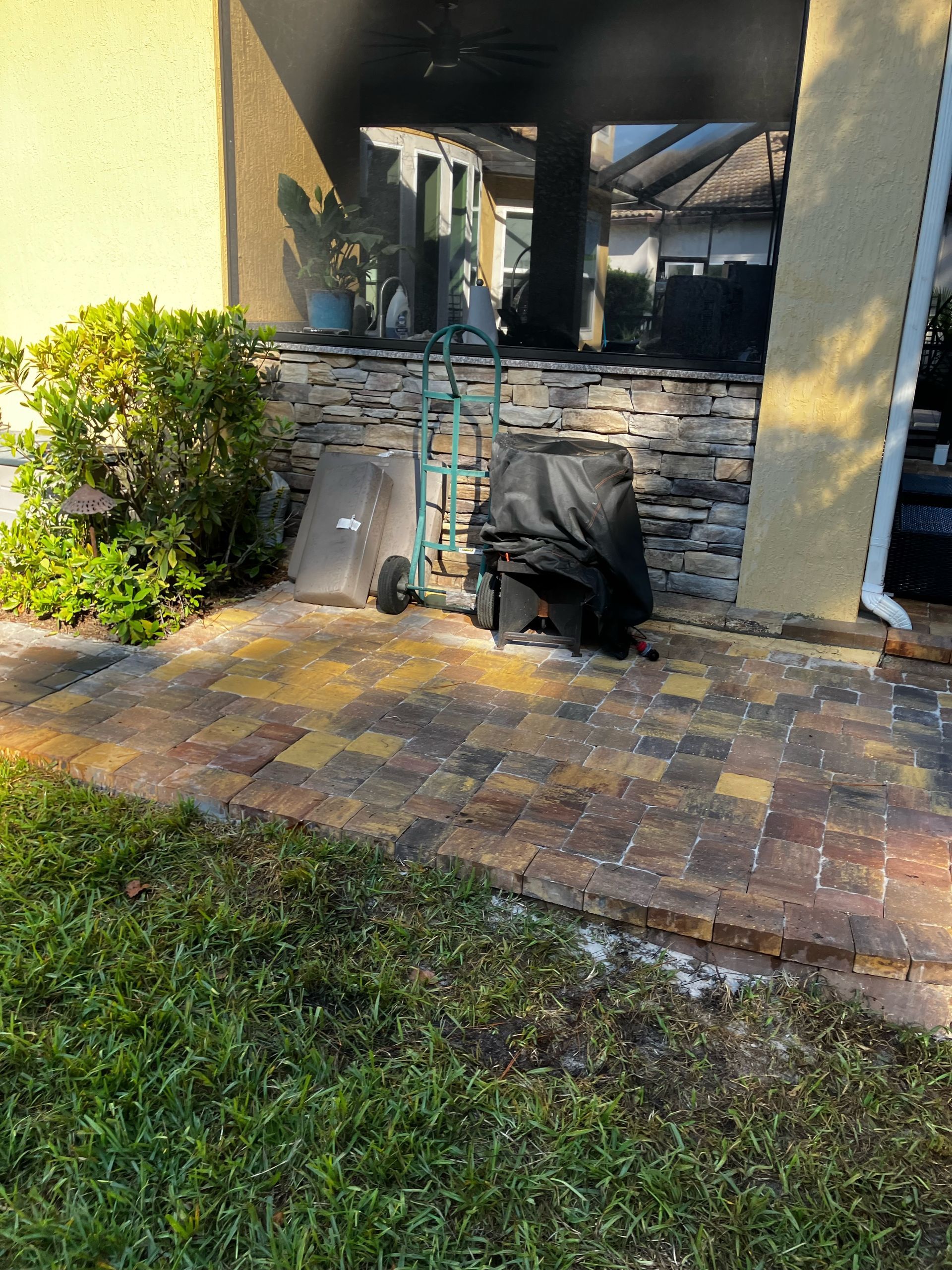 paver patio walkway
