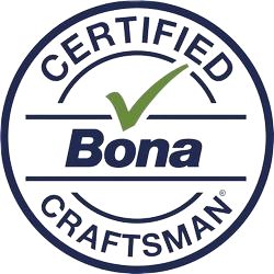 A certified bona craftsman logo with a green check mark.