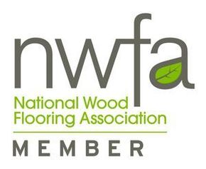 A logo for the national wood flooring association member