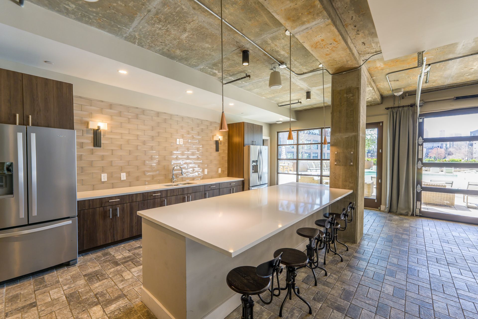 Clubhouse kitchen at North and Line in Atlanta, GA.