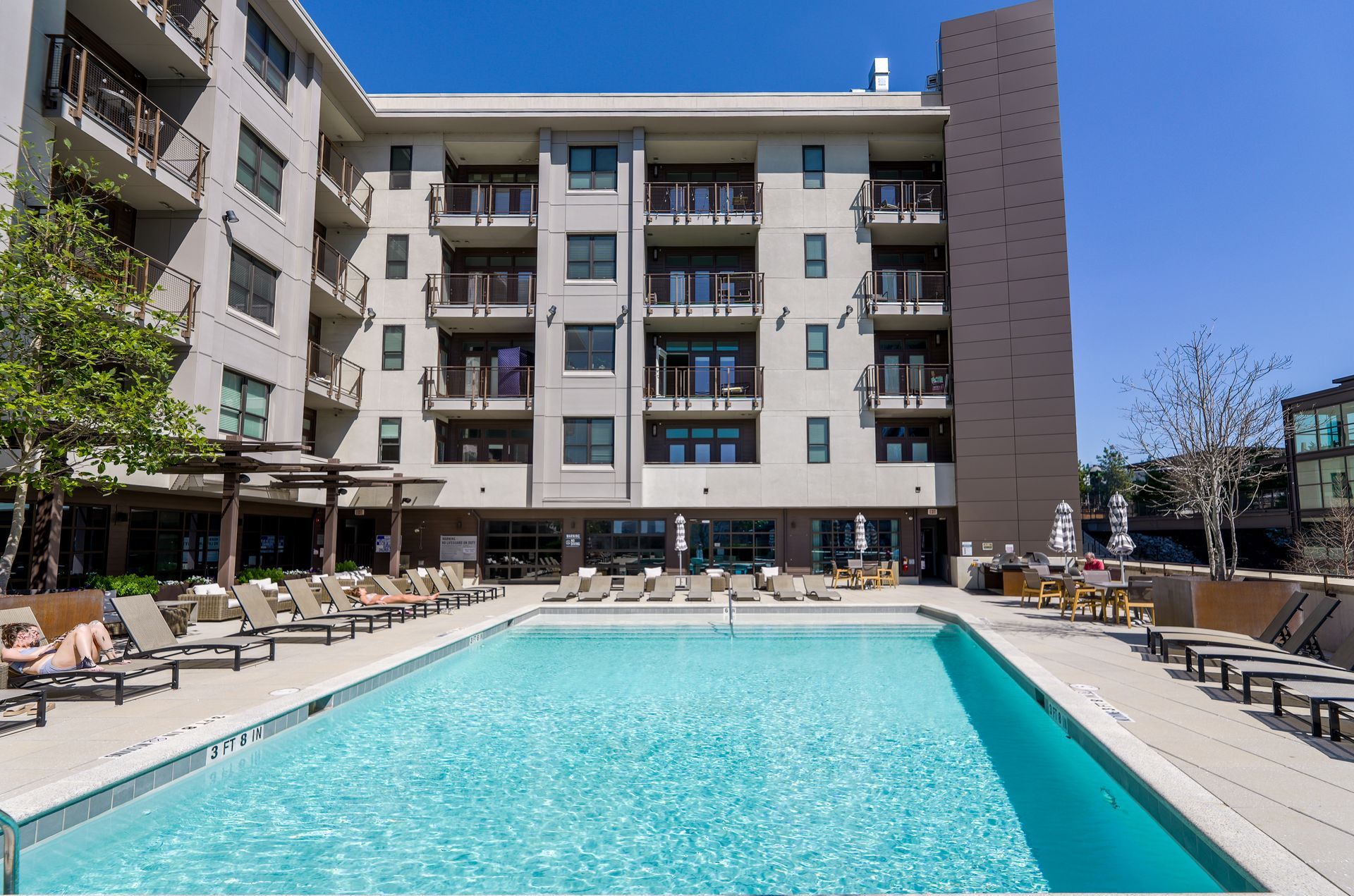 Swimming pool at North and Line in Atlanta, GA.