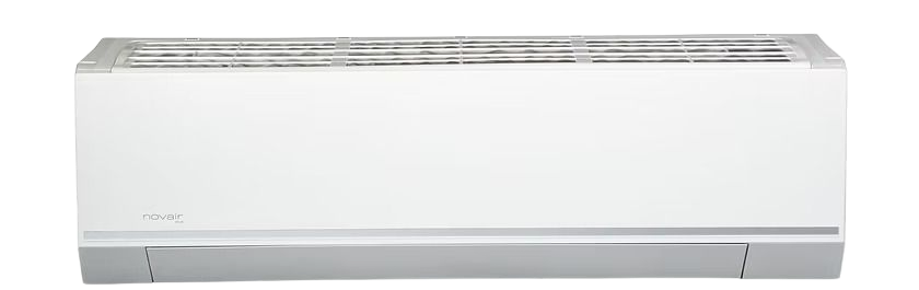 Unité de climatisation blanche et grise.