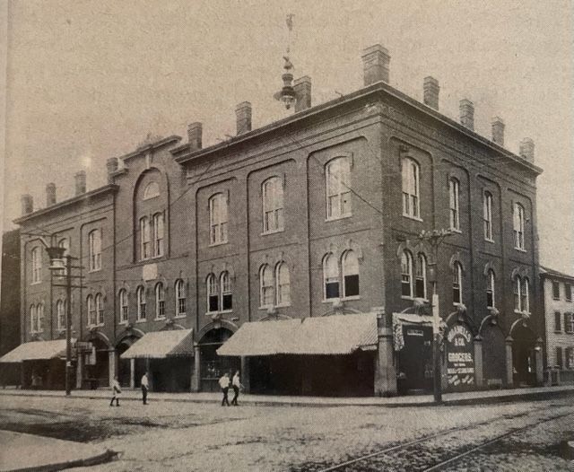 Murphy Funeral Home's original storefront location in 1893