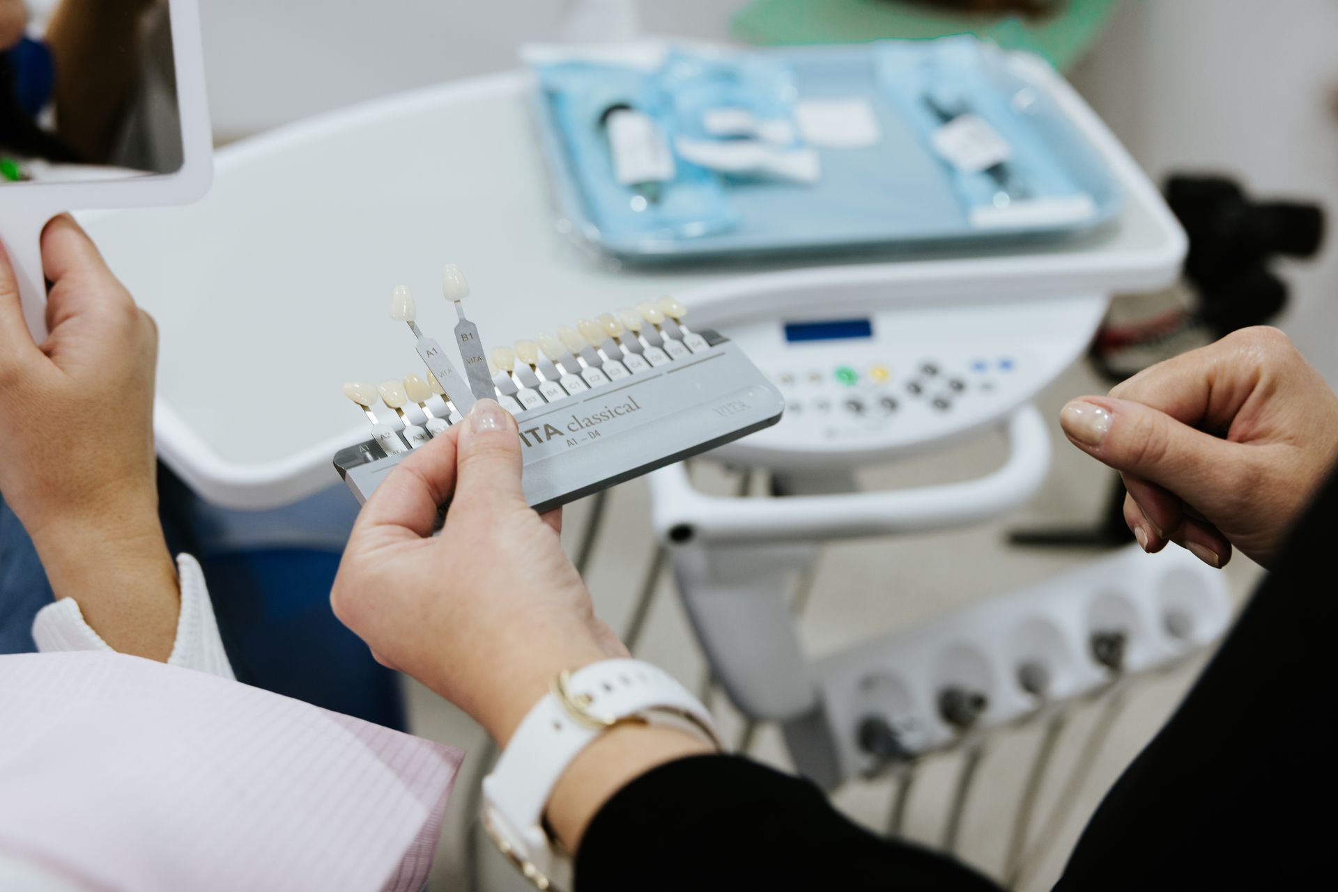A Dentist is Working on a Patient 's Teeth With a Light — Coronation House Dentist in Nambour, QLD