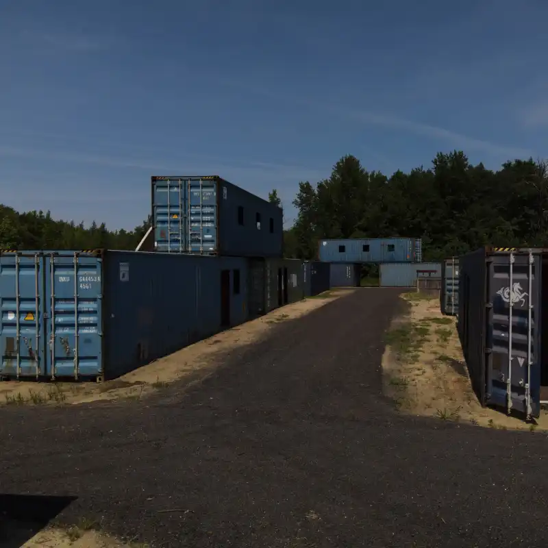 Cargo City Paintball Course at On Target Paintball