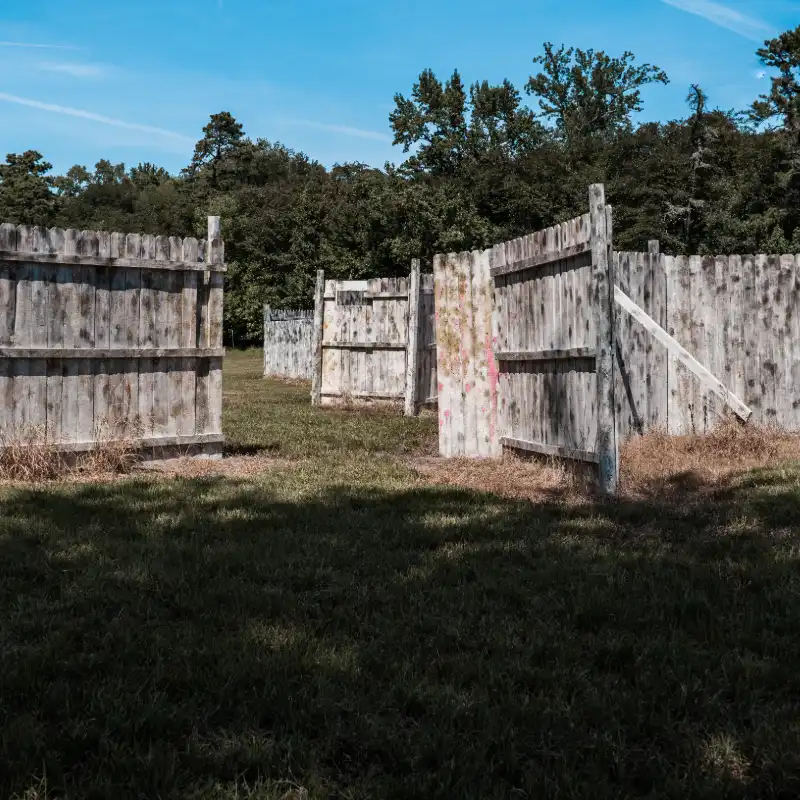 Fences Paintball Course at On Target Paintball
