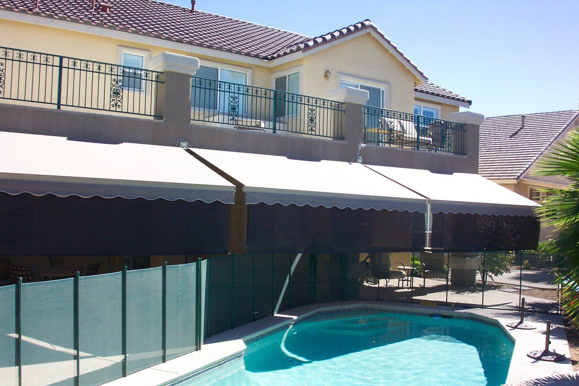 Gray Retractable Awning in St. Petersburg Florida