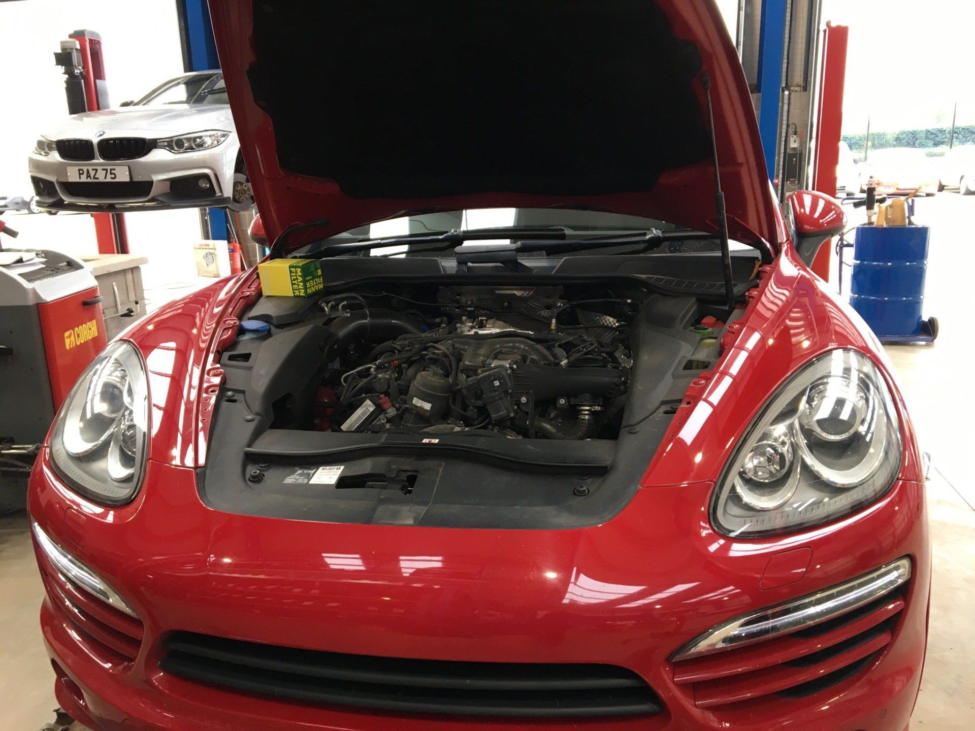 garage with equipment