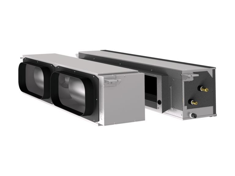 A couple of boxes sitting next to each other on a white background.