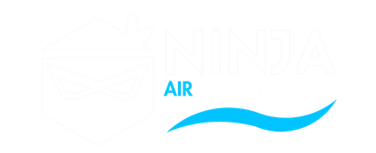 A blue and white wave with the word air below it.