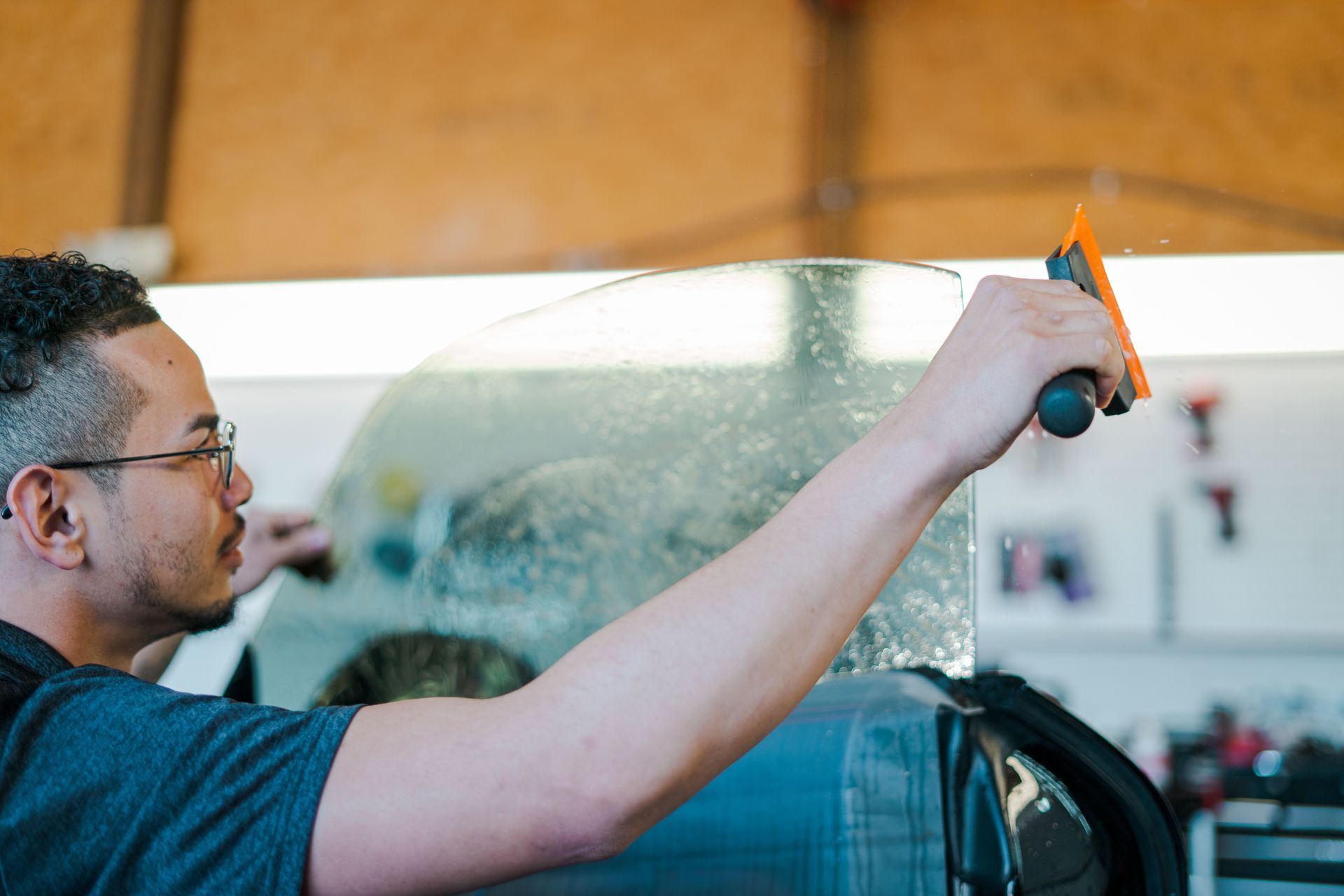 window tinting in action