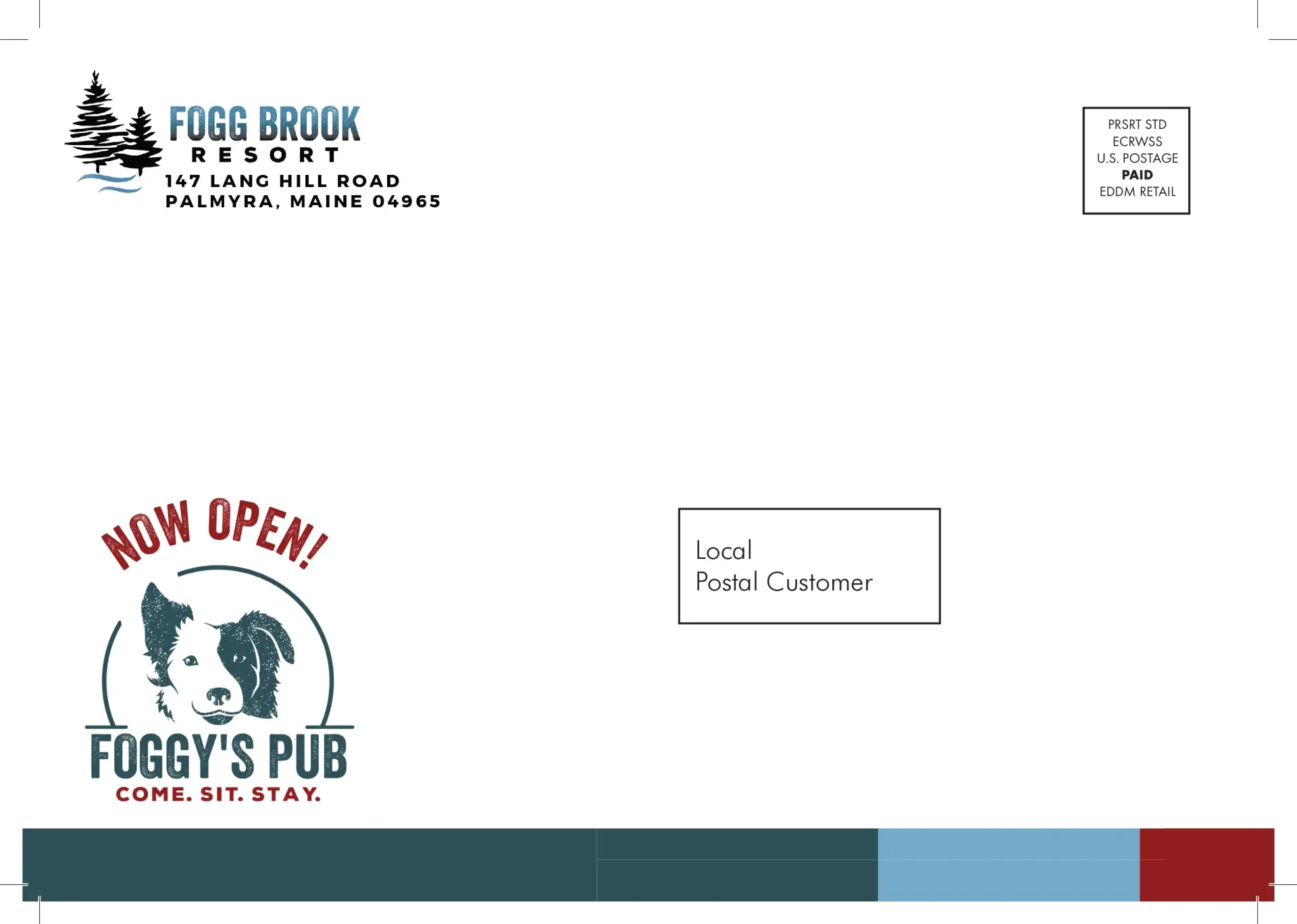 Envelope for Foggy Brook Resort with a 