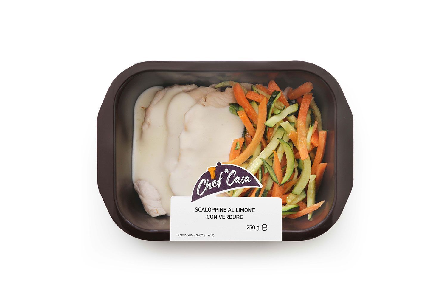 Scaloppine al limone con verdure