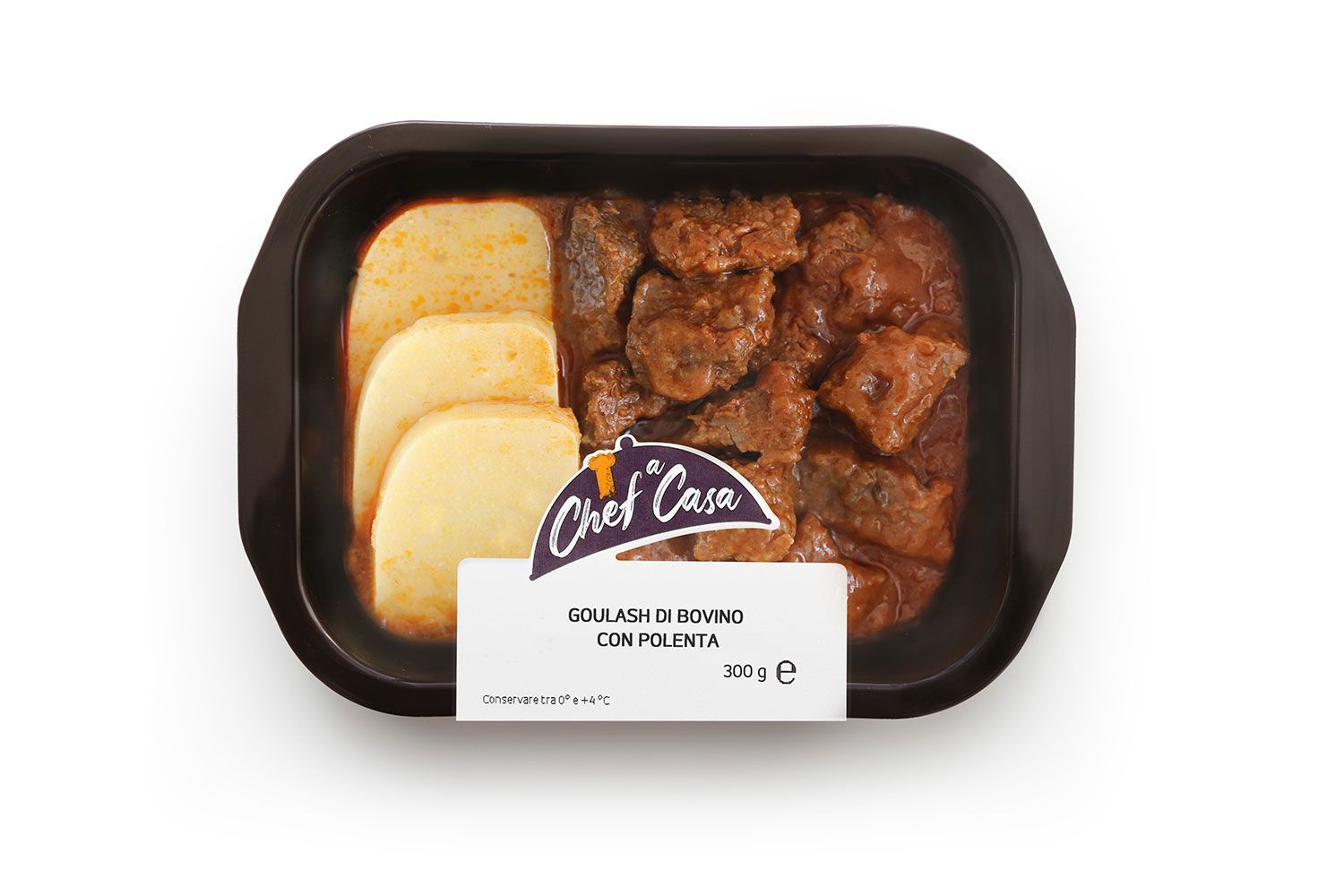 Goulash di bovino con polenta