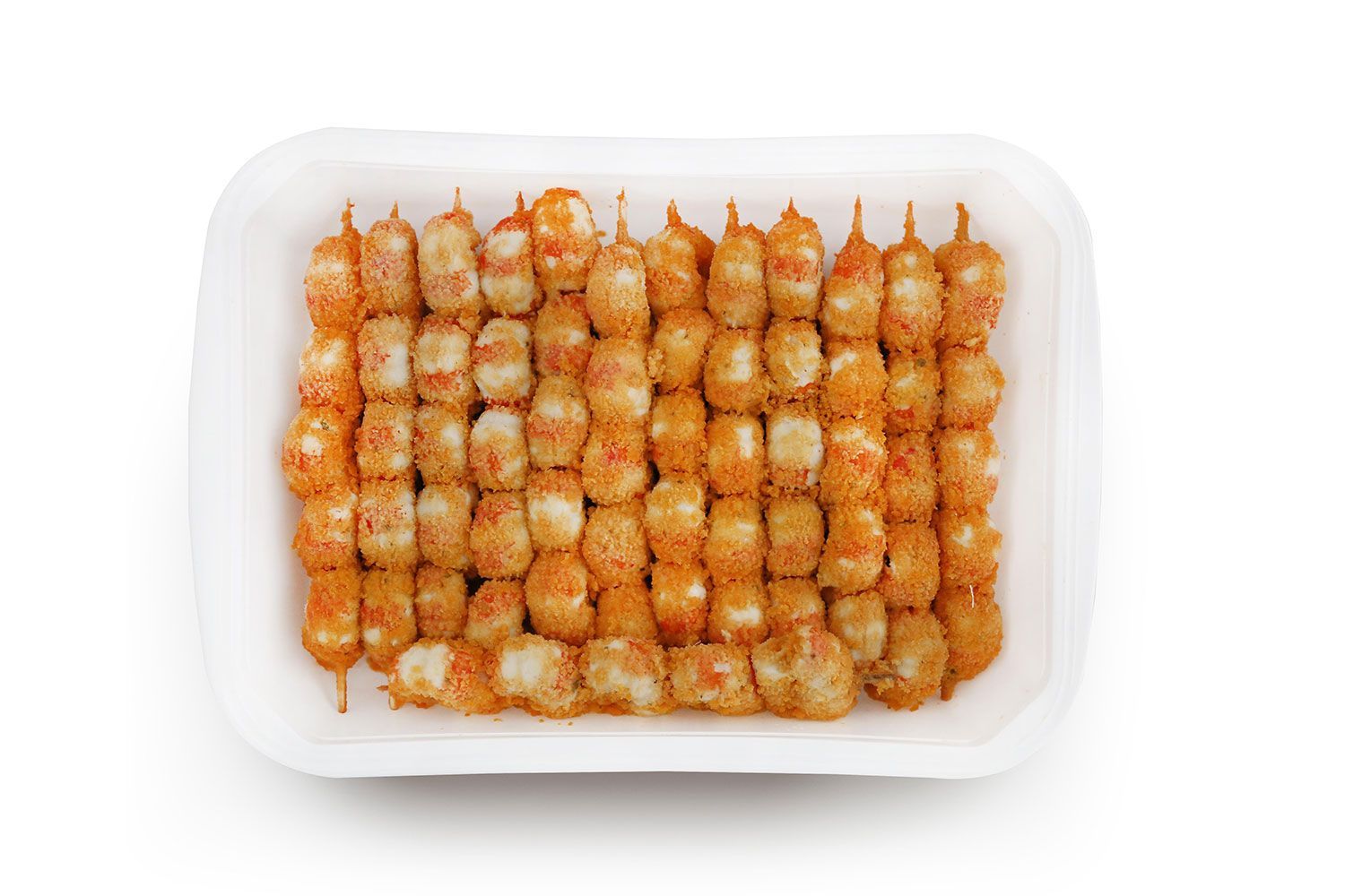 Spiedoni gratinati di surimi