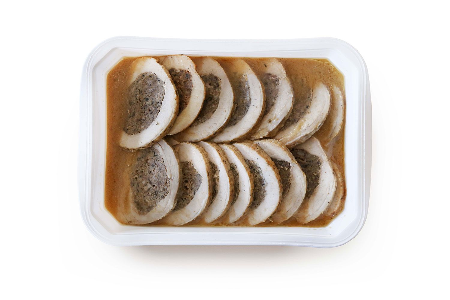 Arrosto di maiale ripieno con funghi e tartufo